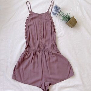 Romper, mauve, pink, purple, size XS